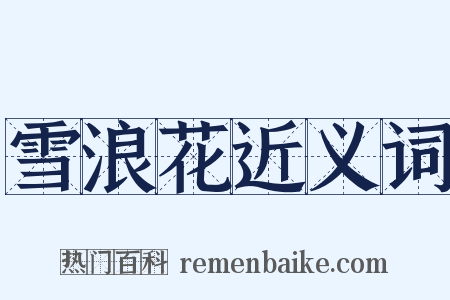 雪浪花近义词是什么意思的图片